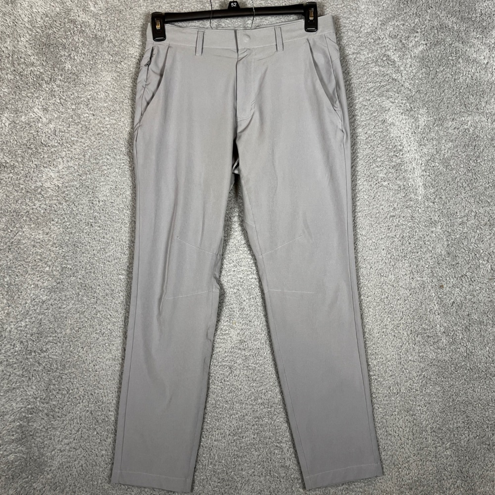 Fabletics One Pant Men 30x30 Gray Excellent Performance Stretch Chino Office - Picture 2 of 8